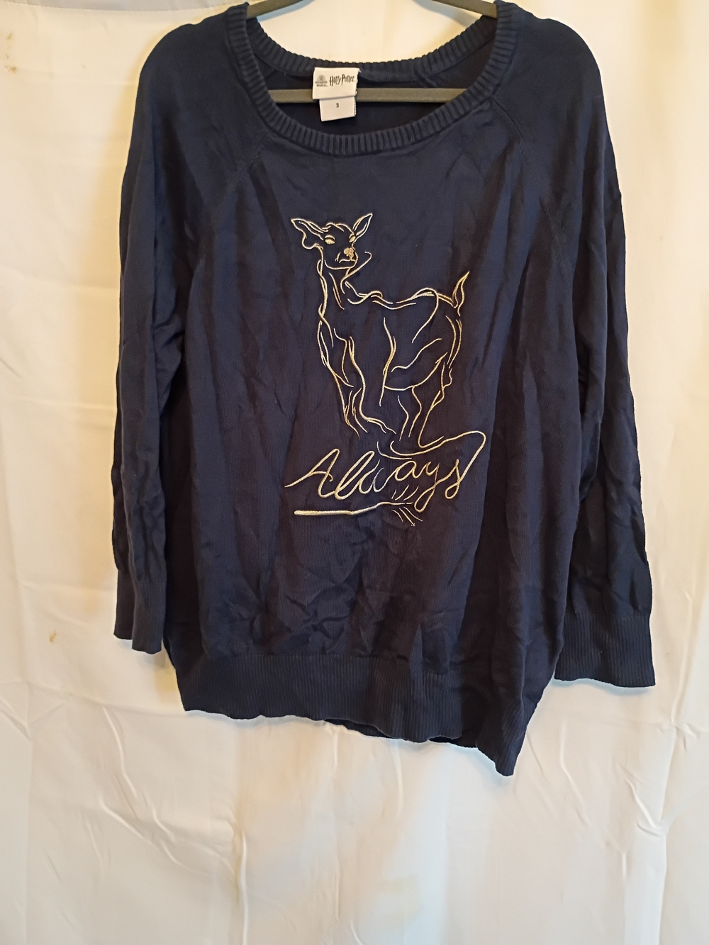 Harry Potter Always Patronus Deer Pullover Sweater Torrid Size 3